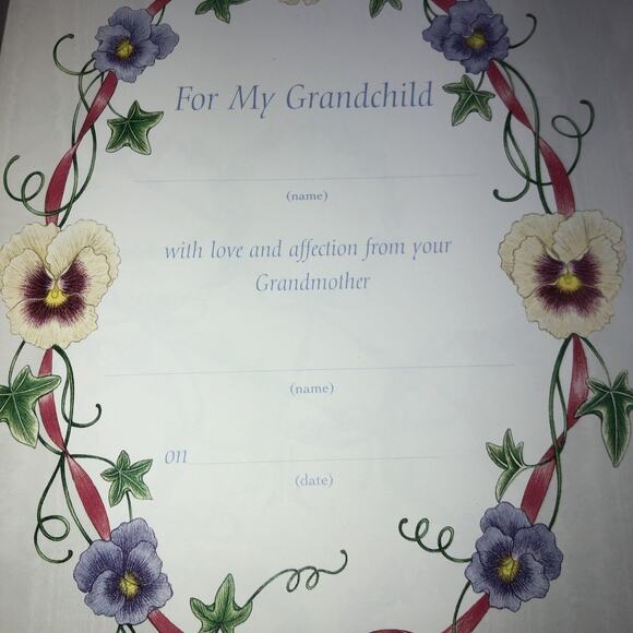 Grandmothers Gift A Memory Book for My Grandchild Family History Journal - Picture 4 of 16